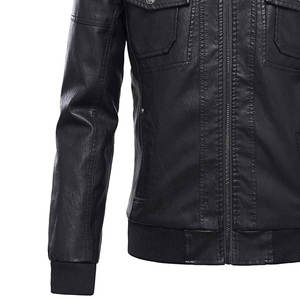OEM servicio personalizado al aire libre moda desgaste chaquetas de cuero para los hombres mejor material hecho chaquetas de cuero para hombre para la chaqueta para los hombres - Product Image 6
