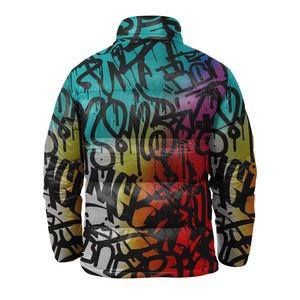 Vestes matelassées pour hommes entièrement sublimées à double teinte 2025, design personnalisé, multicolores, vêtements d'hiver, veste matelassée chauffante avec MOQ faible - Product Image 2