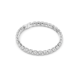 Bracelet tennis en diamants CVD de laboratoire 6,2 carats VVS-VS-EF, taille brillant rond, or 18 carats, 14 carats, 10 carats et argent 925, rose - Product Image 6