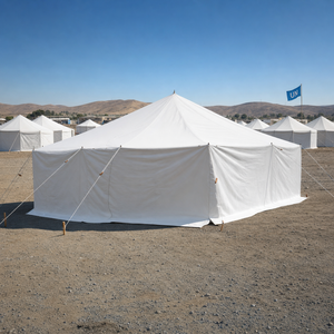 Tente d'été <span class=keywords><strong>en</strong></span> <span class=keywords><strong>toile</strong></span> <span class=keywords><strong>renforcée</strong></span> 4,8x4,8m, imperméable, <span class=keywords><strong>abri</strong></span> d'urgence extérieur pour la gestion des catastrophes, capacité 8-12 personnes - Product Image 3