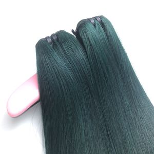 Lot de cheveux humains vietnamiens 100g avec closure, vert, lisses comme de la soie - Product Image 3