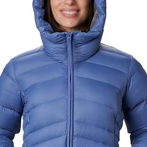 Streetwear chaud manteau d'hiver couleur unie décontracté col montant surdimensionné femmes tissu respirant hiver doudoune - Product Image 5