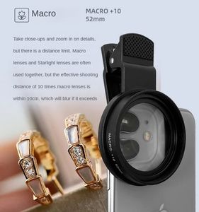 Lente para teléfono móvil de gran apertura de 52 mm, juego tres en uno, lente <span class=keywords><strong>macro</strong></span>, lente para luz nocturna, polarizador CPL, se pueden apilar - Product Image 5