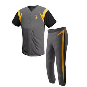 Ropa DE EQUIPO PROFESIONAL Uniforme de béisbol Ropa deportiva cómoda Uniformes de béisbol de secado rápido - Product Image 1