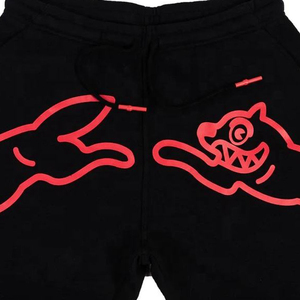 Short en éponge 100% coton personnalisé de haute qualité impression bouffante à ourlet brut de style urbain pour hommes - Product Image 5