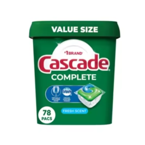 Cápsulas para Lavavajillas Cascade Complete - ActionPacs con Aroma Fresco, Detergente para Lavavajillas, Jabón para Lavavajillas, Cápsulas de Detergente, 78 Unidades - Product Image 1