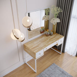 Modern 3-Drawer Dressing <b>Table</b> with Rubberwood SFBTD009 - Product Image 2