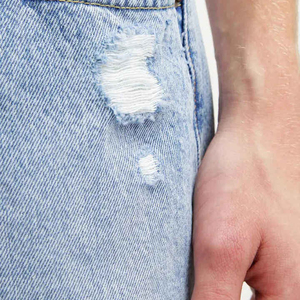 Custom 100% Cotton Zipper Loose Sun Fade Short <b>Jeans</b> Streetwear Baggy Shorts <b>Jeans</b> Short Denim Pants Shorts for <b>Men</b> Comfortable - Product Image 6