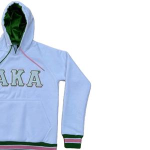 Sudadera con Capucha de Chenilla AKA, Tejido de Algodón, Logotipo Universitario, Fraternidad, Antiencogimiento, Tallas Grandes - Product Image 3