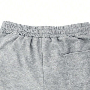 Pantalons de survêtement en velours de toile pour hommes en gros, taille haute élastique, poids lourd, anti-froissement, teinture unie, 100% coton - Product Image 5