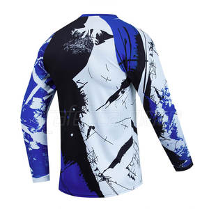 Camiseta de Motocross de Manga Larga con Diseño Moderno, Color Sólido, Producto Más Vendido - Product Image 2