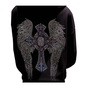 Très demandé, 100% coton, strass en cristal, sans cordon, cordon de serrage, transfert de diamants, sur mesure pour homme, strass surdimensionné, luxe - Product Image 3