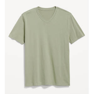 Camiseta Promocional de Fábrica 100% Algodón Transpirable, Venta al por Mayor, MOQ Bajo, Personaliza Tu Propio Logotipo, Camiseta con Cuello en V - Product Image 6