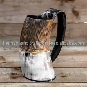 Cuerno Vikingo para Beber de Alta Calidad, Tamaño Personalizado, Material de Vidrio de Buey, Vaca o Búfalo, para Servir Vino en Bares, Restaurantes y Fiestas - Product Image 4
