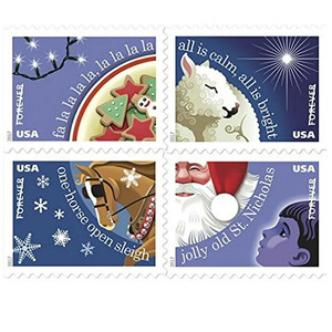 Benutzer definierte Porto Mailing Stempel Aufkleber Weihnachten Post Briefmarken Aufkleber kulturelle und kreative Geschenke für Party dekorationen - Product Image 5