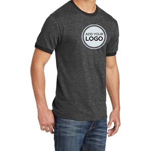 Venta al por mayor Your Own Ringer T Shirts Cotton T-Men's Short Sleeve Solid Wholesale T Shirt - Product Image 6