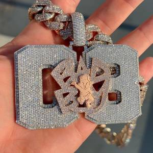 Pendentif en or 14 carats Hip Hop glacé Bijoux fins VVS Lab Grown Diamond Pendentifs fins personnalisés et pendentif en diamant à breloques pour hommes - Product Image 2