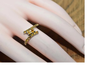 Corte amarillo citrino 925 plata esterlina piedra preciosa natural elegante hecho a mano anillo de forma redonda para mujer regalo para cumpleaños - Product Image 4