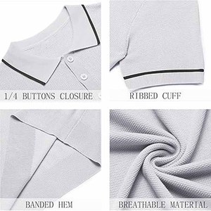 T-shirts polo personnalisés Unisex Plain 100% Cotton T-shirts à manches courtes Chemises polo pour hommes fabriqués par Dress Sports Vente en gros - Product Image 6