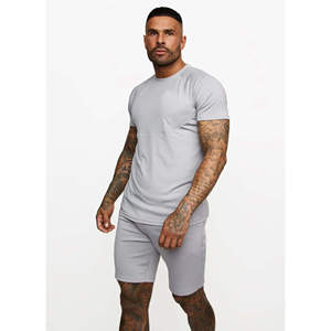 Conjunto de Camiseta y Pantalones Cortos de Moda Urbana al por Mayor 2026, Conjunto de Camiseta y Pantalones Cortos Unisex Lavados de Gran Tamaño para Hombre, Calidad Superior - Product Image 3