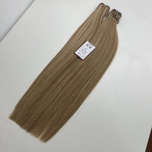 Lujo doble dibujado cutícula alineada trama 100% virgen vietnamita vendedores de cabello humano suave recto resaltar tonos extensiones de cabello - Product Image 5