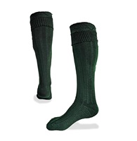 Chaussettes écossaises traditionnelles Onstyle Sports pour kilts, en acier inoxydable, design côtelé durable, montent jusqu'au pli du mollet, pour un look élégant.