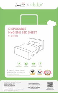 Drap de lit imperméable jetable confortable 100% coton avec taie d'oreiller Couverture de meubles d'hygiène pratique et sans tracas - Product Image 4