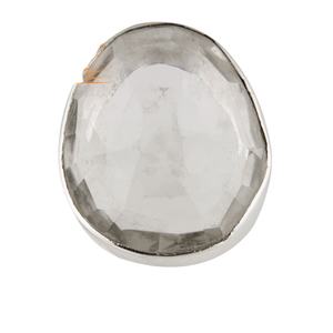 Chunky <b>Crystal</b> Quartz Gemstone <b>Ring</b> Supplier 925 Sterling Silver Shiny <b>Ring</b> Fine Jewelry - Product Image 1