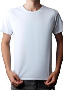 T-shirt pour homme en coton 100% de haute qualité, tricot uni, col rond, logo personnalisé imprimé, OEM personnalisable, quantité en gros, commande en gros - Product Image 2