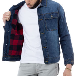 Chaqueta Vaquera de Alta Calidad para Hombre, Cierre de Botones, Estilo Camionero, Chaqueta Vaquera Urbana para Hombre |   Chaqueta Vaquera Informal de Moda - Product Image 6