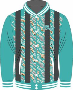 Veste Bomber universitaire unisexe à manches régulières de haute qualité impression personnalisée col montant avant polaire de Baseball personnalisée imperméable - Product Image 1