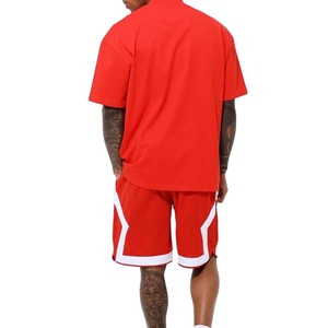 Conjunto de Camiseta y Pantalones Cortos Deportivos para Hombre, de Secado Rápido, Transpirable, de Algodón, para Fitness, con Estampado Personalizado de Marca, Verano 2026 - Product Image 5