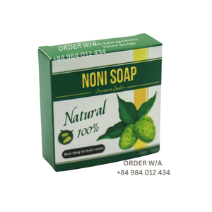 Savon bio aux plantes Noni de marque privée personnalisable fabriqué à la main au Vietnam avec logo OEM - Product Image 2