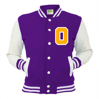 Blouson universitaire personnalisé pour femme, en laine, colorblock, imprimé, éco-responsable, streetwear d'automne, broderie chenille, OEM