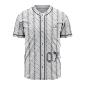 Maillots de baseball personnalisés, impression 3D patchwork, tissu personnalisé polyester/coton, respirant, anti-humidité - Product Image 4