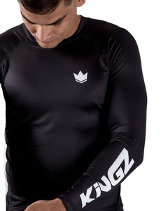 Unisex Men's <b>Long</b> Rashguard Compression MMA Gym Fitness Sportswear BJJ <b>Vest</b> with OEM Design Unisex <b>Rash</b> Guard Fabric Material - Product Image 5