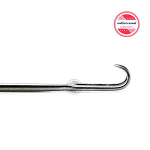 Double crochet de peau chirurgicale, dents tranchantes de 2mm, taille 6.25 ", rétracteur, base en acier inoxydable, Instruments chirurgicaux - Product Image 2