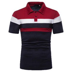 Venta al por mayor de nuevos polos europeos y americanos de alta calidad para hombre, camisetas de talla grande para hombre - Product Image 4