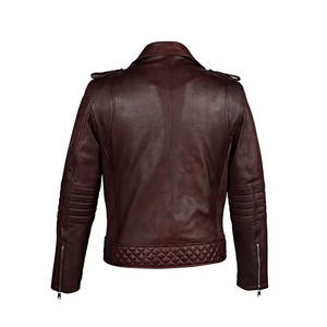 2026 Customized New Fashion <b>Men</b> Leather <b>Jacket</b> Best Design High Quality Chest Big Pockets Brown Leather <b>Jacket</b> - Product Image 4