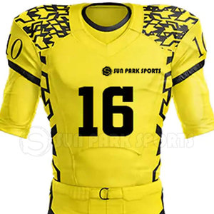 Ensemble d'uniformes de football américain personnalisables Meilleure vente manches courtes respirantes au design unique - Product Image 1