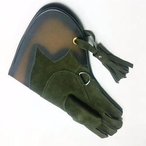 Gants de faucon en cuir à double couche de couleurs personnalisées de haute qualité Nouveau design Gants de manipulation des oiseaux pour la chasse - Product Image 4