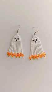 Pendientes de cuentas bohemias con flecos en cascada Andy de diseño turquesa, regalo de joyería único - Product Image 5