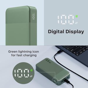 Banco de Energía de Carga Rápida PD de 45W y 20000mAh - 0-60% en 30 Minutos, Carga 4 Dispositivos Simultáneamente, Ícono de Luz Verde - Product Image 6