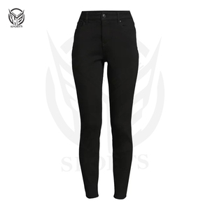 Pantalones Vaqueros de Mezclilla 100% Algodón para Mujer, Talla Personalizada, Cintura Alta, Logotipo Personalizado, el Mejor Diseño de Jeans para Mujer. - Product Image 5