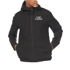 Chaqueta Bomber de Invierno Gruesa, Impermeable y Cortavientos, con Logotipo Personalizado OEM, para Gimnasio, Correr, Deportiva, con Capucha, Transpirable, de Secado Rápido, para Hombre, DDP - Product Image 1