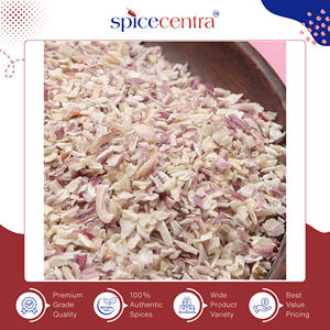 Fournisseur d'origine indienne vendant des flocons d'oignon rose de qualité supérieure, 100% purs, crus, séchés, de qualité supérieure, personnalisables, authentiques, en vrac - Product Image 3