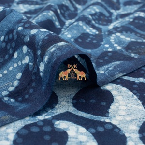 Nueva Tela Estampada en Bloque con Diseño Floral, 100% Algodón Orgánico, para Ropa de Cama - Product Image 3