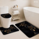 Custom Printed <b>Mat</b> <b>Bathroom</b> Rug <b>Set</b> for <b>Bathroom</b> Non-Slip Shower Curtain Bath <b>Mat</b> - Product Image 5