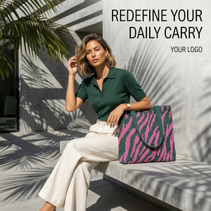 Bolso Tote Impermeable de Gran Capacidad, Tejido Premium, con Logotipo Personalizado, Estampado Animal, para Mujer, para Viaje - Product Image 2
