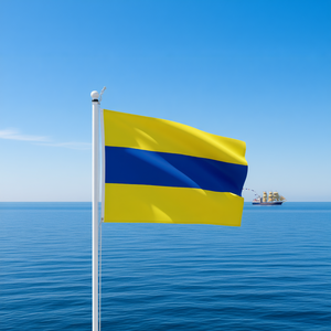 Bandera de Señalización Náutica D Delta 150x180cm con Caracteres - Product Image 1